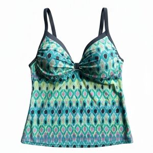 Free Country Multicolor Tankini Top
